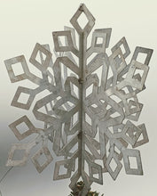 Load image into Gallery viewer, Metal Snowflake Christmas Tree Topper