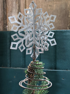 Metal Snowflake Christmas Tree Topper