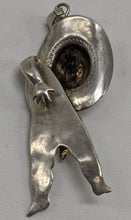 Load image into Gallery viewer, Reversible Western Cowgirl Sterling Silver Larger Pendant